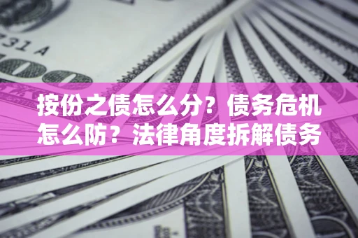 武汉按份之债怎么分？债务危机怎么防？法律角度拆解债务分配与风险自保指南