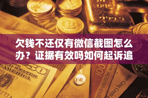 武汉欠钱不还仅有微信截图怎么办？证据有效吗如何起诉追回欠款？