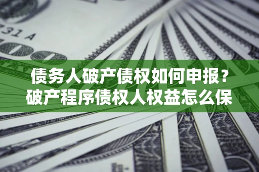 武汉债务人破产债权如何申报？破产程序债权人权益怎么保障？