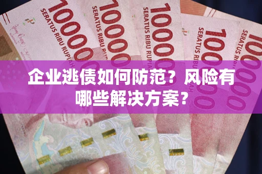 武汉企业逃债如何防范？风险有哪些解决方案？
