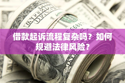 武汉借款起诉流程复杂吗？如何规避法律风险？