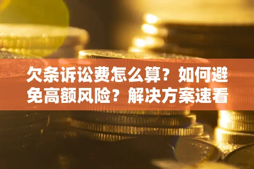 武汉欠条诉讼费怎么算？如何避免高额风险？解决方案速看！