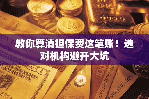 武汉教你算清担保费这笔账！选对机构避开大坑