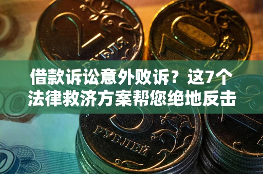 武汉借款诉讼意外败诉？这7个法律救济方案帮您绝地反击！