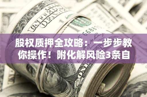 武汉股权质押全攻略：一步步教你操作！附化解风险3条自救法则