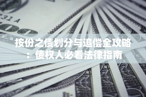 武汉按份之债划分与追偿全攻略：债权人必看法律指南