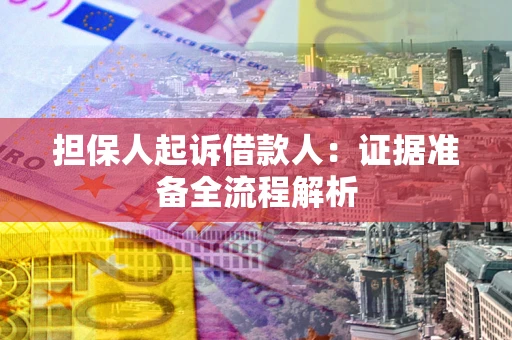 武汉担保人起诉借款人：证据准备全流程解析
