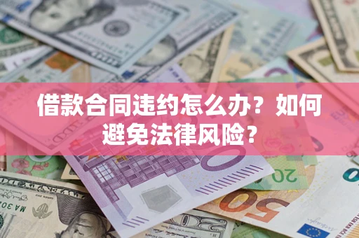 武汉借款合同违约怎么办？如何避免法律风险？