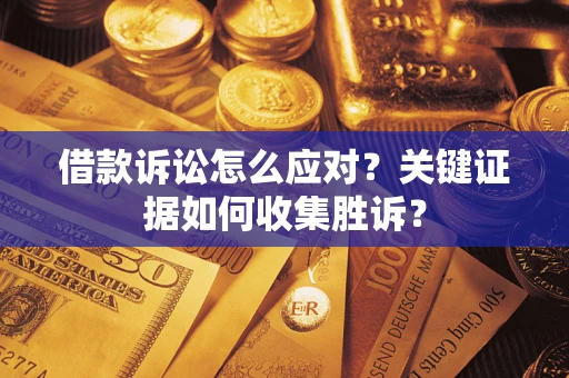 武汉借款诉讼怎么应对？关键证据如何收集胜诉？